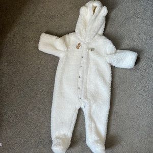 Baby snow suit, warm PJ, bear
